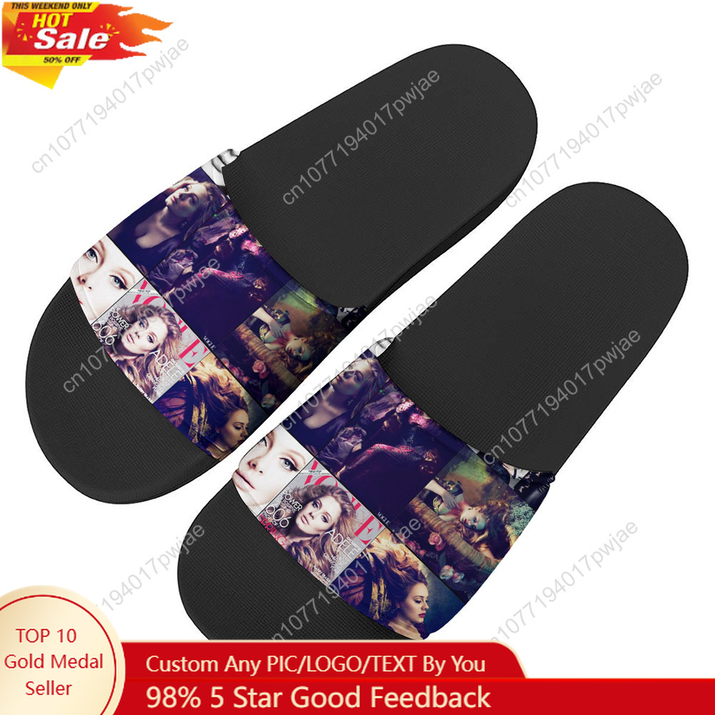 Home Outside Bathroom - Adele Singer Poster Slippers Home Outdoor