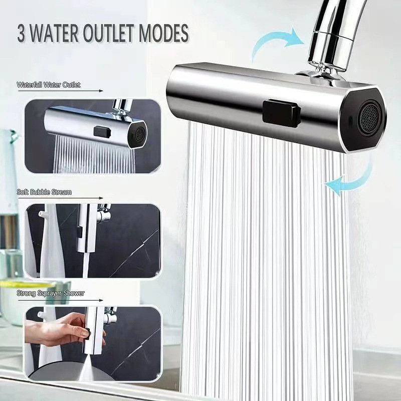 New 3 Modes Kitchen Faucet Uni – обзор и цена Home Bathroom Taps
