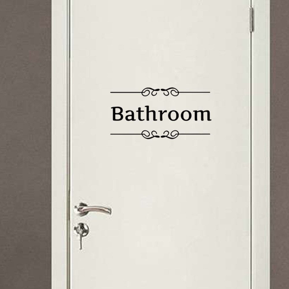 4Pcs Bathroom Wall Stickers To – обзор и цена Home Bathroom Door Design