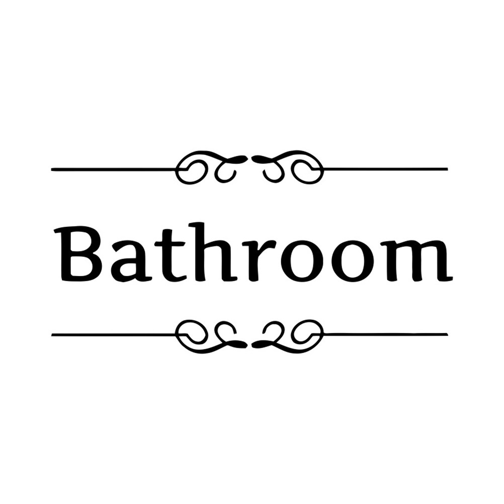 4Pcs Bathroom Wall Stickers To – обзор и цена Home Bathroom Door Design