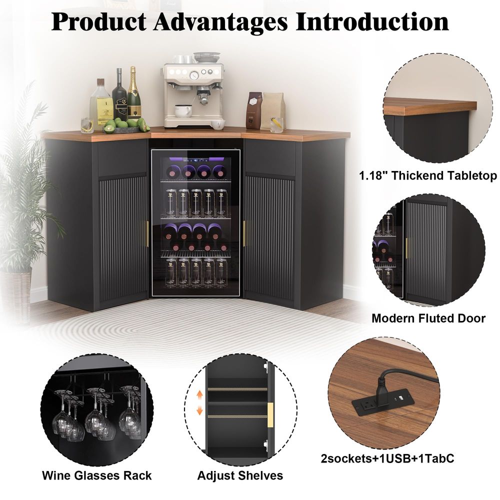 Corner Bar Cabinet with Fridge – обзор и цена Home & Bathroom Building Products Pte Ltd Reviews