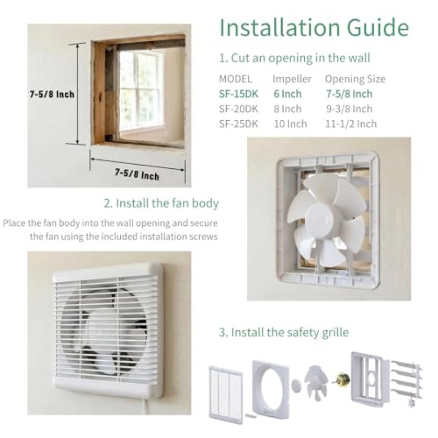 6 ch Small Wdow Shutter Exhaus – обзор и цена Home Bathroom Extractor Fan