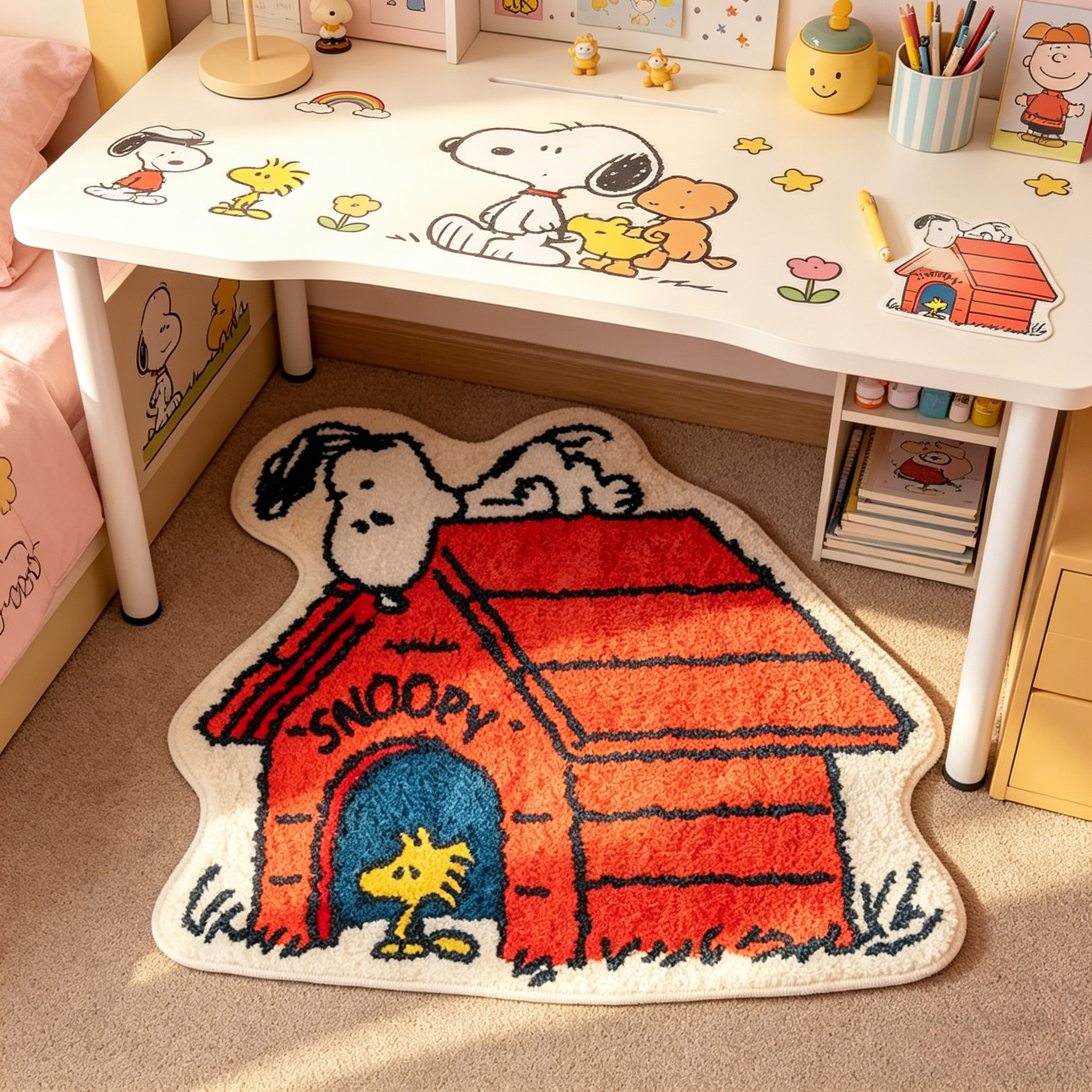 Cute Cartoon Snoopy House Shap – обзор и цена Home Goods Bathroom Mats