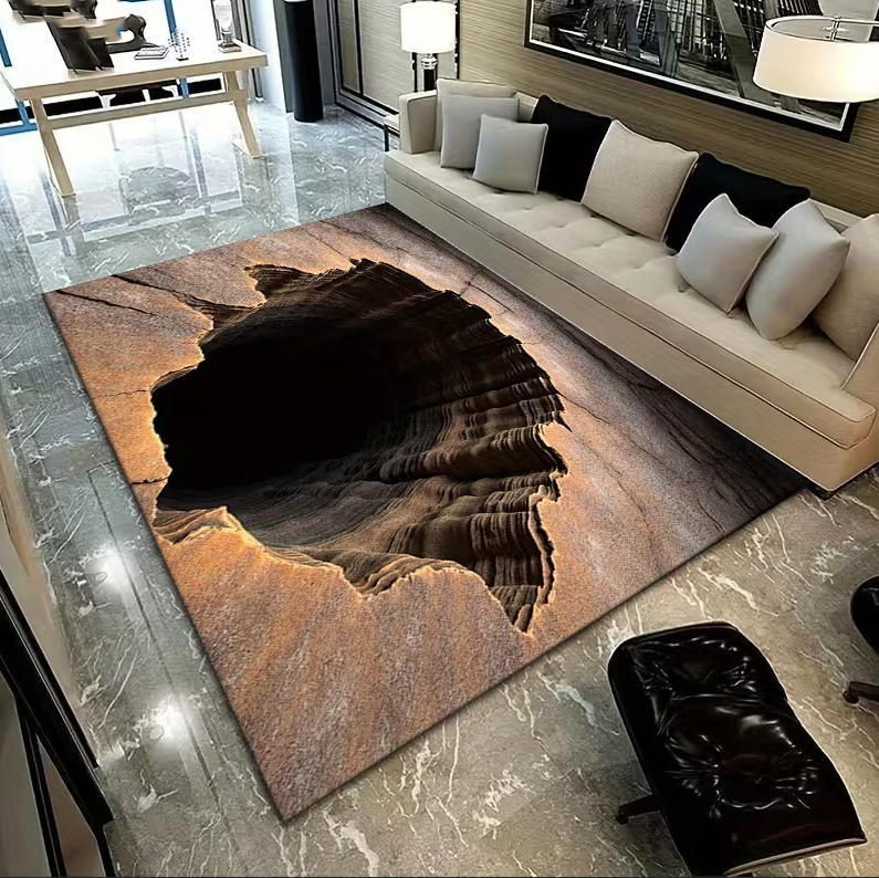 3D Carpet Illusion Design with – обзор и цена Home Goods Bathroom Mats