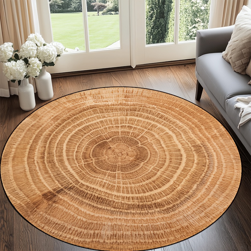 Wood Grain Tree Ring Rug Round – обзор и цена Home Bathroom Door Design