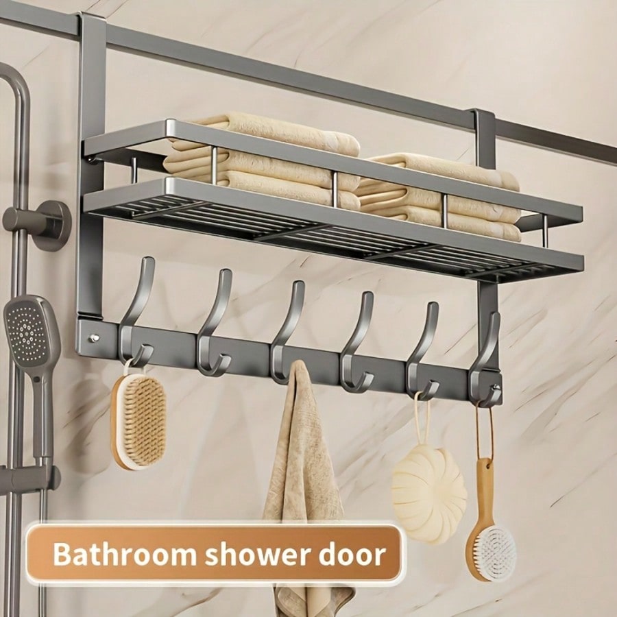 Heavy Metal Door Storage Rack- – обзор и цена Home Bathroom Door Design