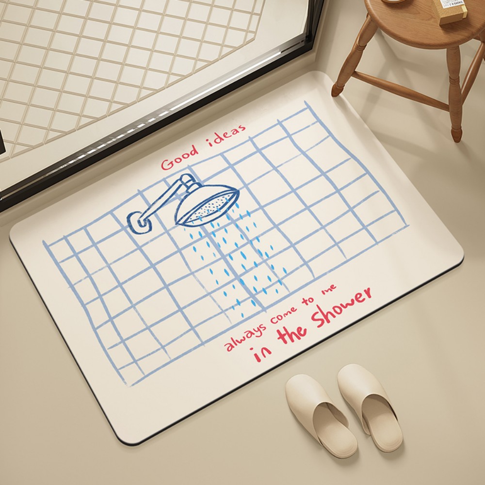 VIKAMA Bathroom Tile Shower Ma – обзор и цена Home Goods Bathroom Mats