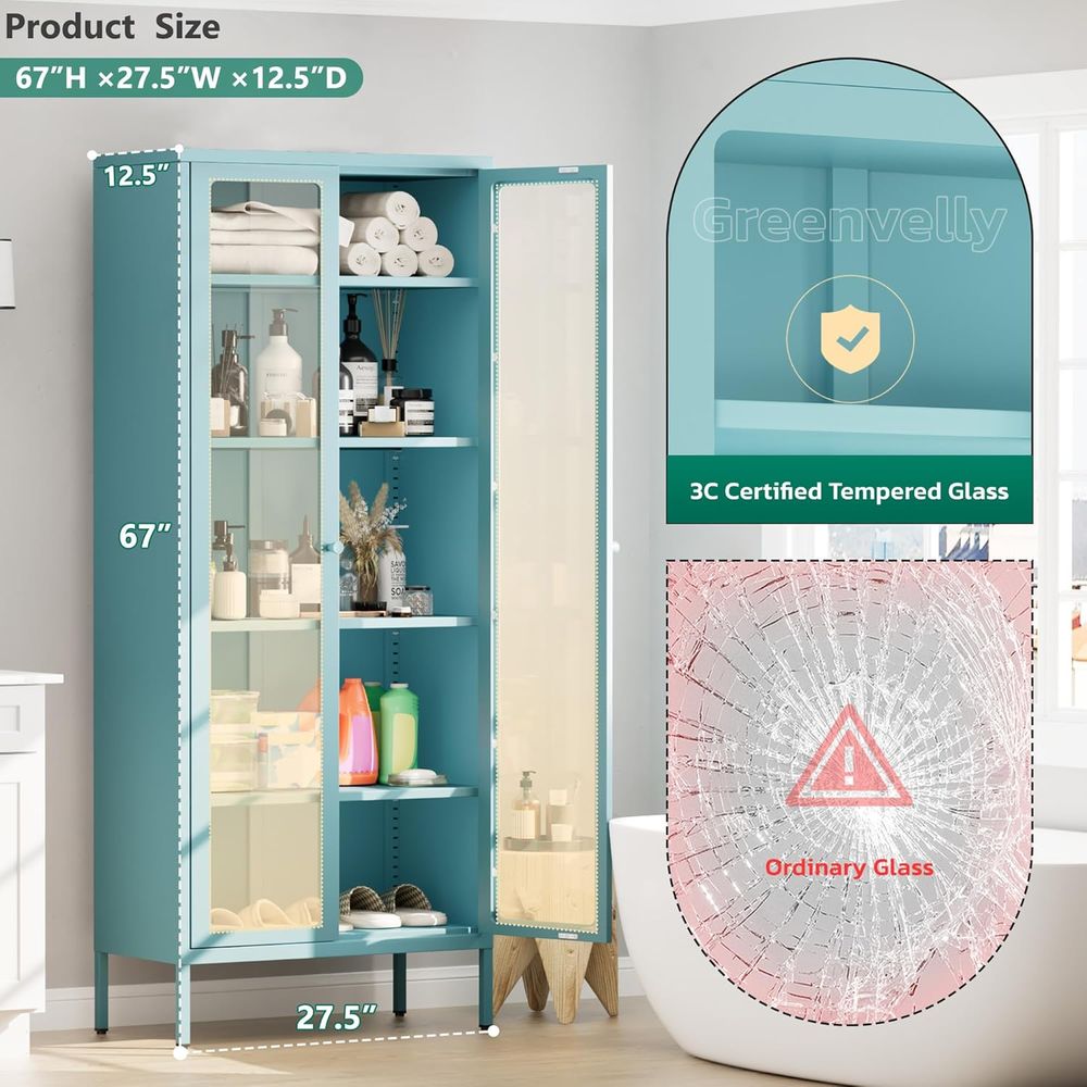Tall Glass Display Cabinet for – обзор и цена Home & Bathroom Building Products Pte Ltd Reviews