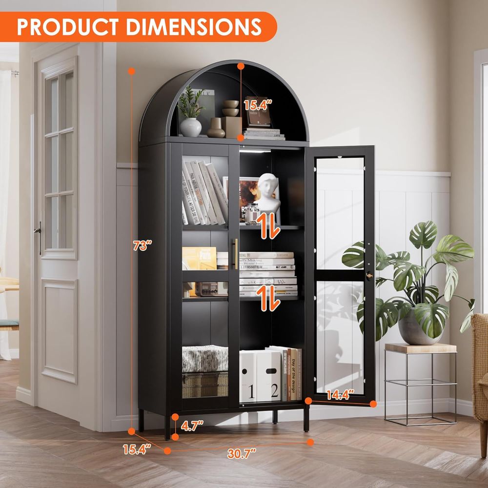 Arched Glass Display Cabinet w – обзор и цена Home & Bathroom Building Products Pte Ltd Reviews