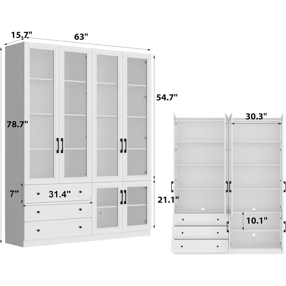 63 Wide Glass Door Display Cab – обзор и цена Home & Bathroom Building Products Pte Ltd Reviews