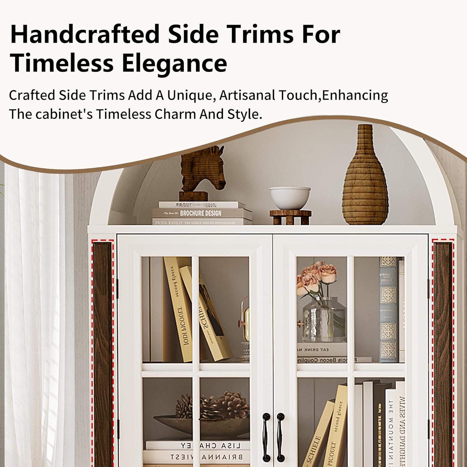 71” Handcrafted Arched Bookcas – обзор и цена Home & Bathroom Building Products Pte Ltd Reviews