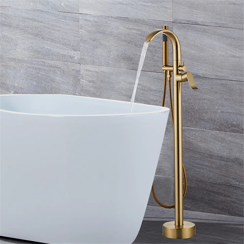 Black Bathtub Faucet Set Floor – обзор и цена Home Bathroom Taps