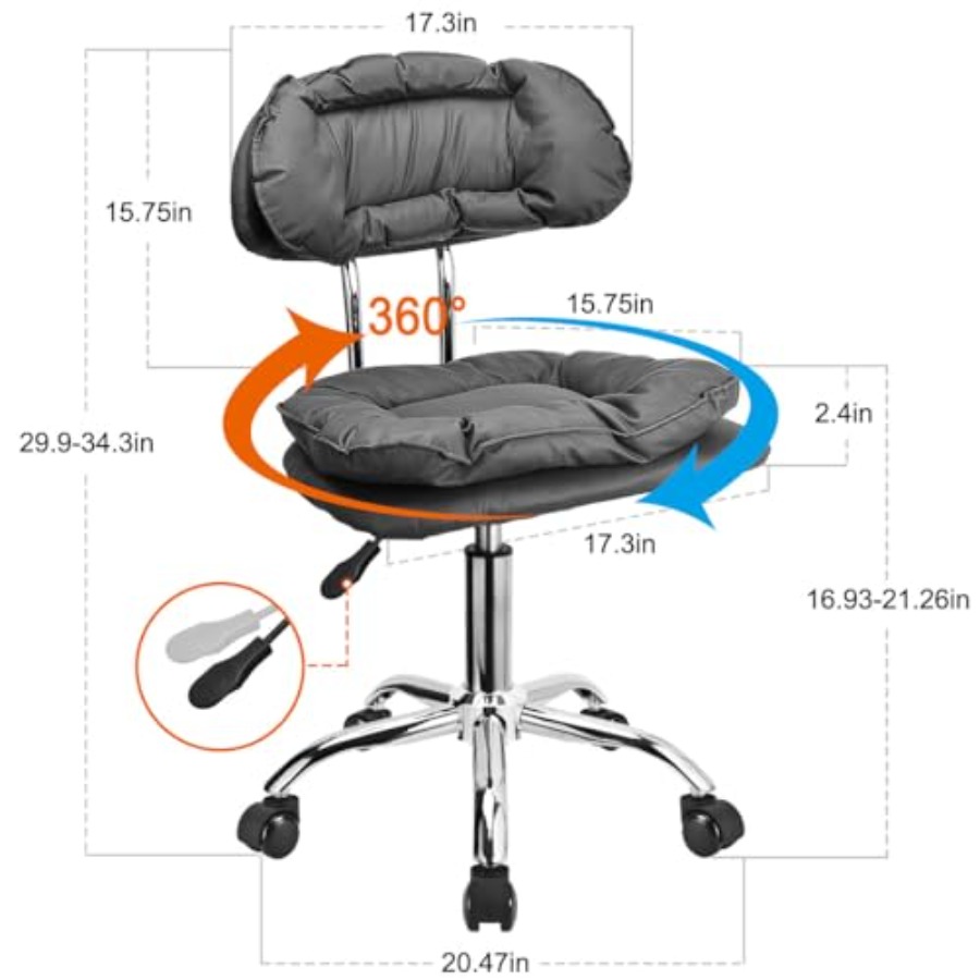 Rolling Stool Backrest Thick S – обзор и цена Home & Bathroom Building Products Pte Ltd Reviews