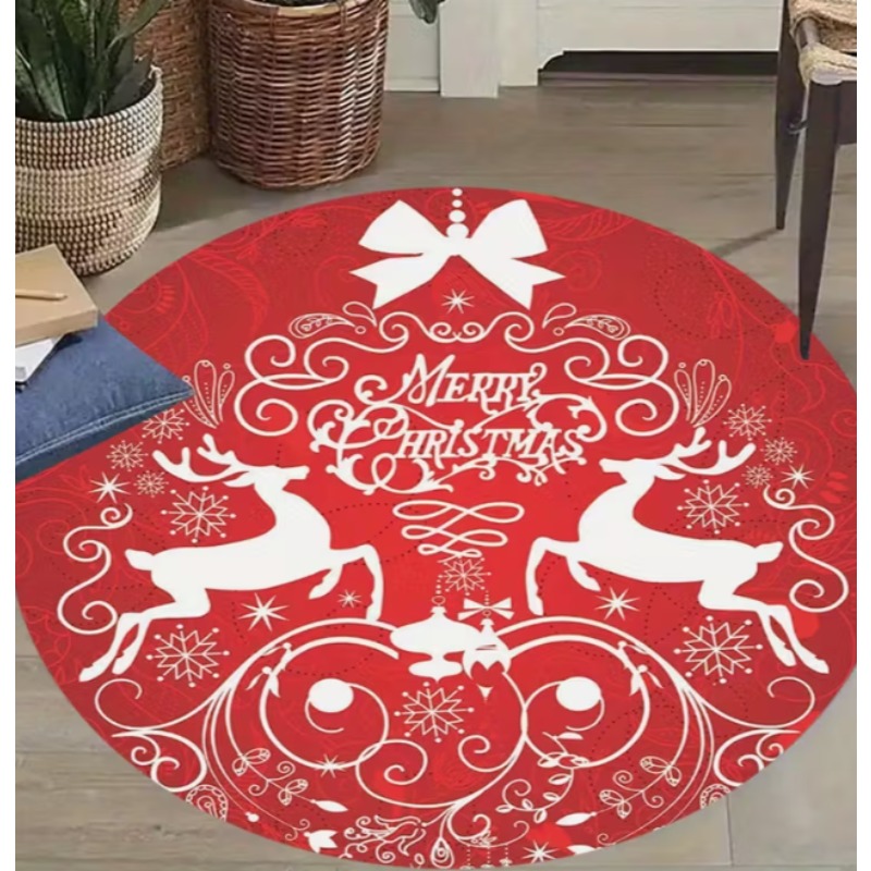 Christmas Themed carpet Santa  – обзор и цена Home Goods Bathroom Mats