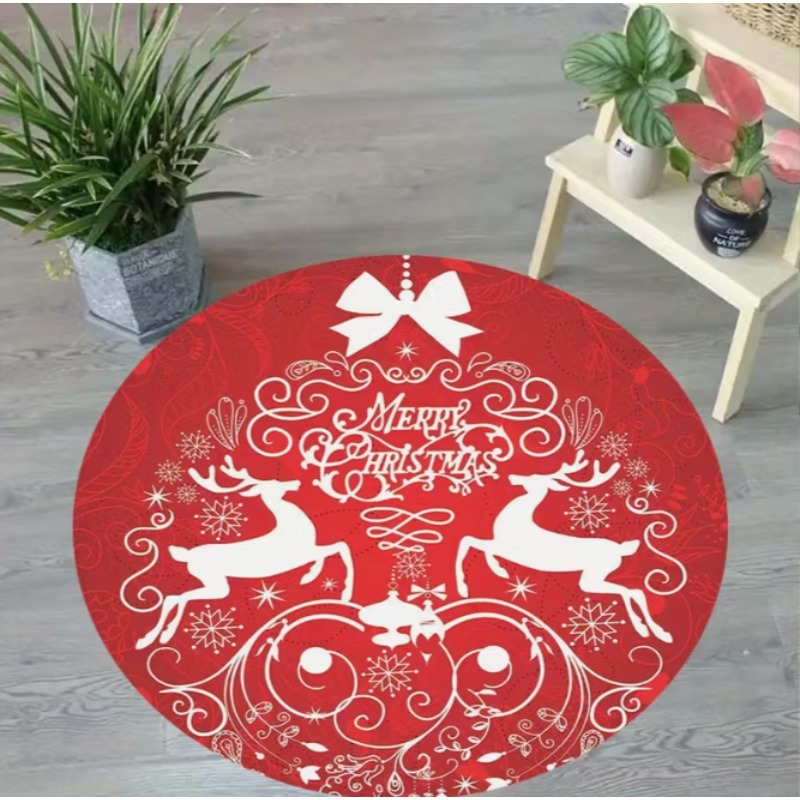 Christmas Themed carpet Santa  – обзор и цена Home Goods Bathroom Mats