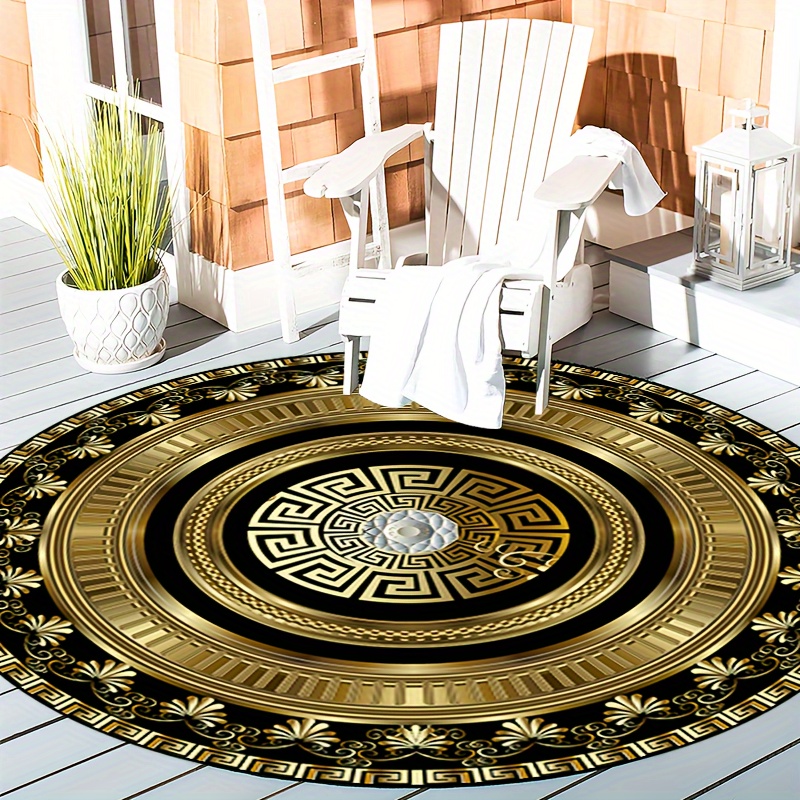 Greek Key Pattern Round Rug Fl – обзор и цена Home Bathroom Door Design