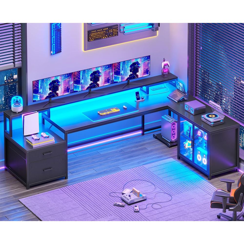 78.7 L-Shaped Gaming Desk with – обзор и цена Home & Bathroom Building Products Pte Ltd Reviews
