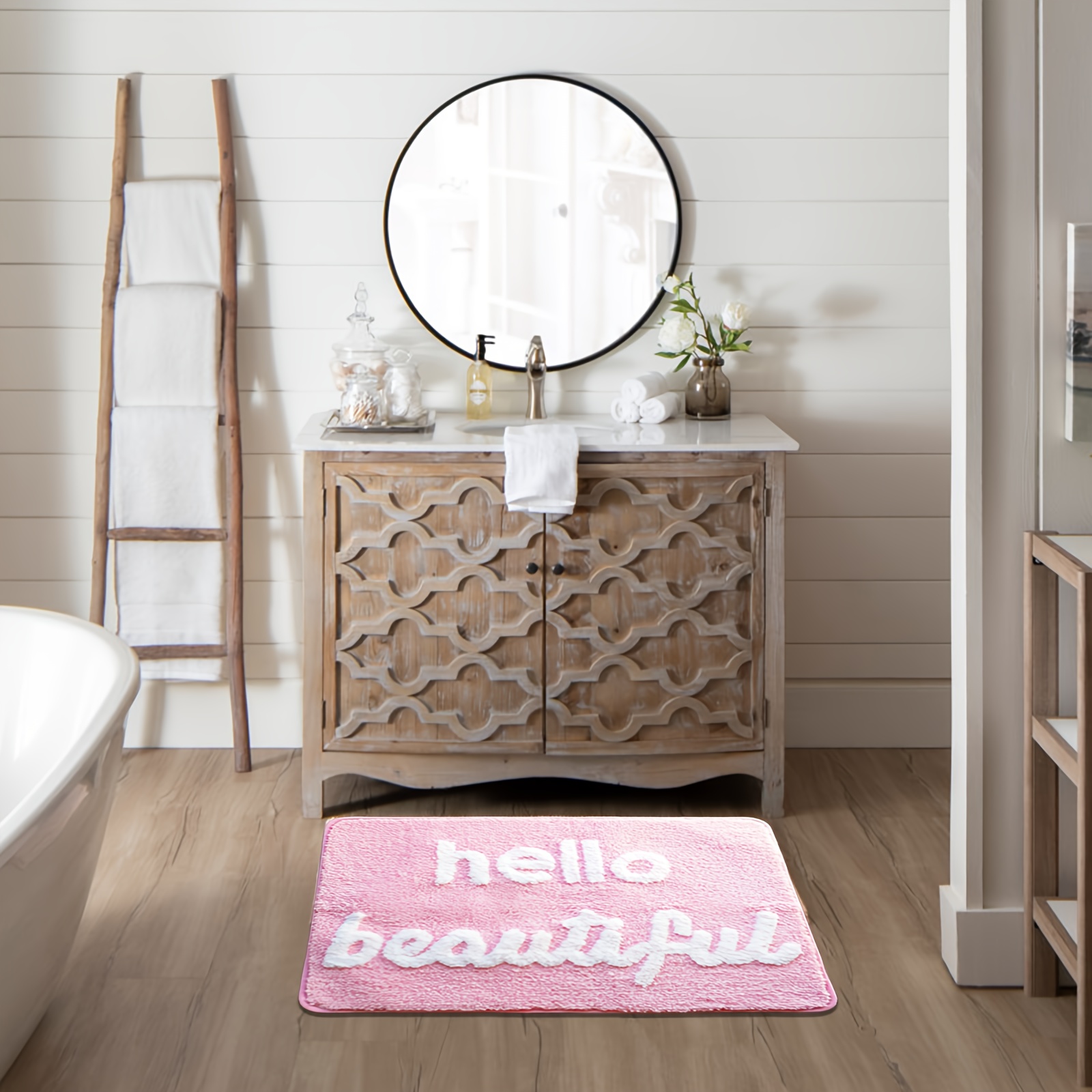 1pc, Hello Beautiful Non-slip  – обзор и цена Home Goods Bathroom Mats