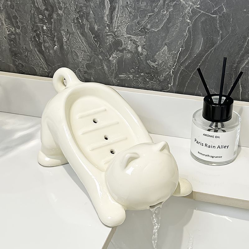 Cute Cat Drain Soap Holder Con – обзор и цена Home Bathroom Gadgets