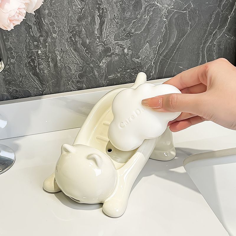 Cute Cat Drain Soap Holder Con – обзор и цена Home Bathroom Gadgets