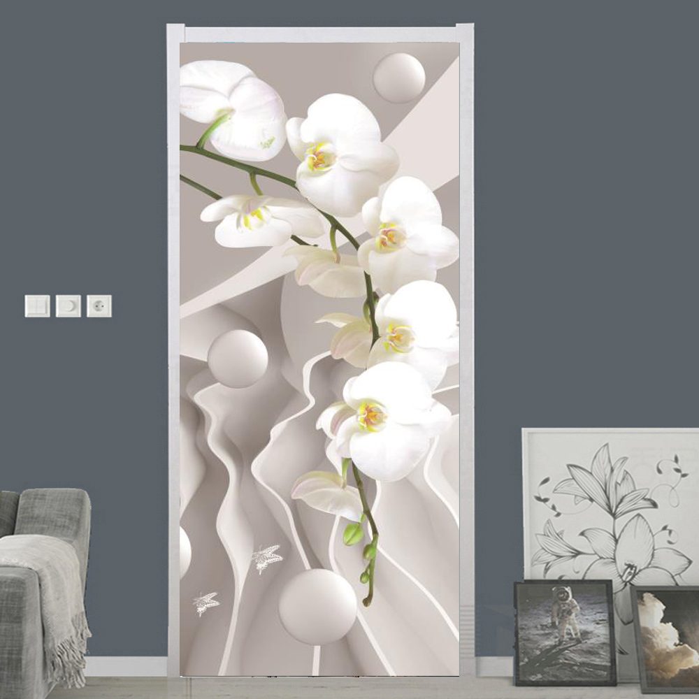 White Rose Flower Wallpaper Fo – обзор и цена Home Bathroom Door Design
