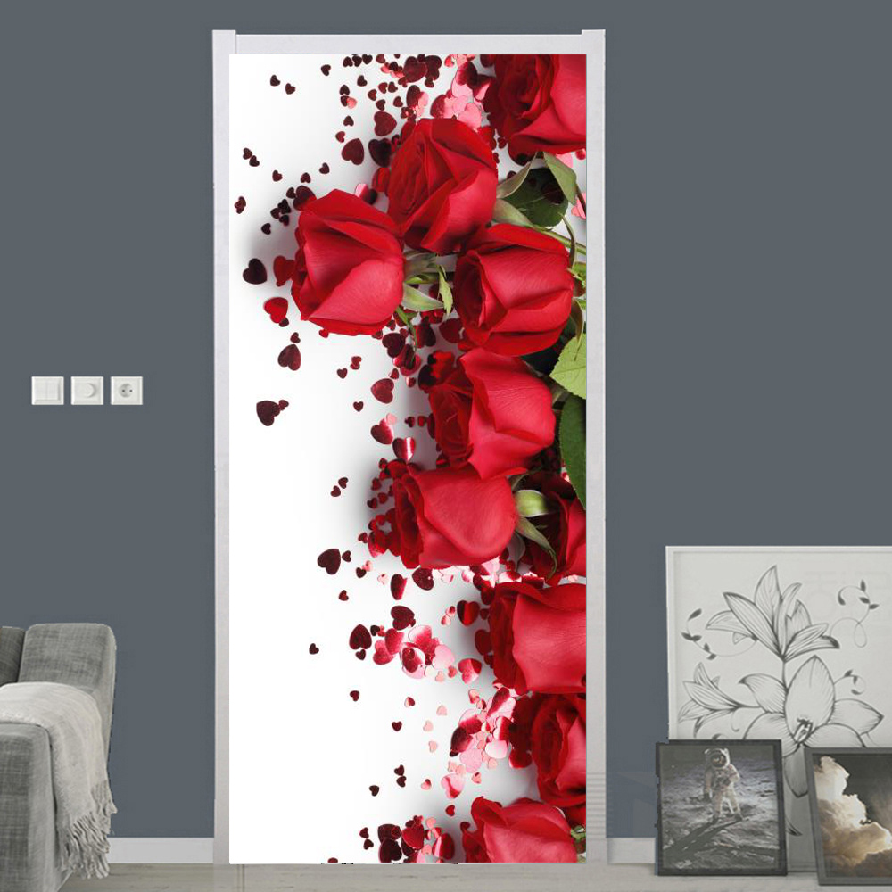 White Rose Flower Wallpaper Fo – обзор и цена Home Bathroom Door Design